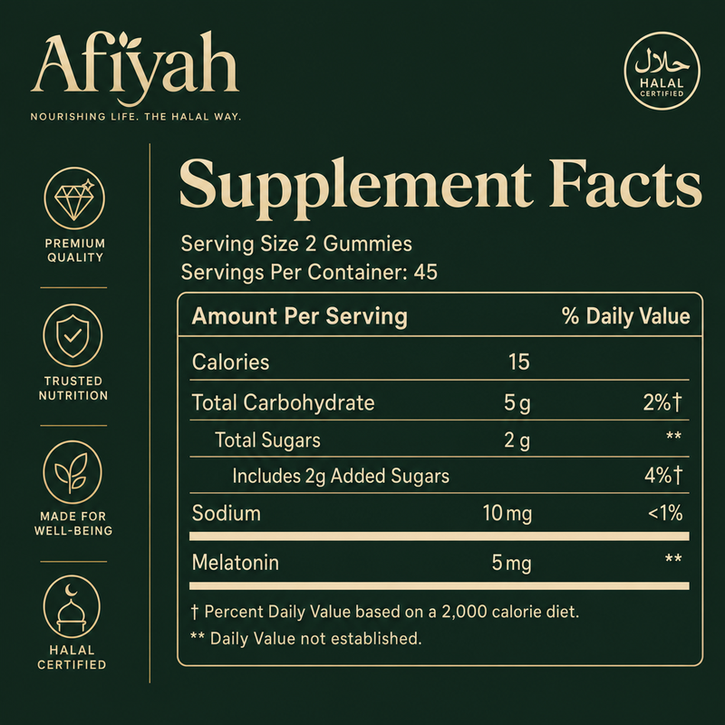 Melatonin supplement facts