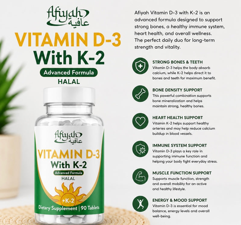 Vitamin D3 with K2 benefits