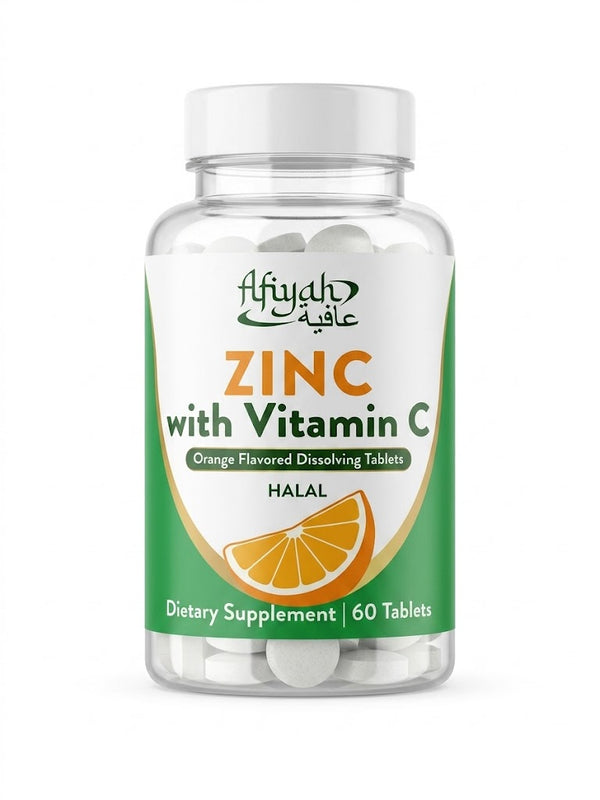 Zinc with Vitamin C bottle